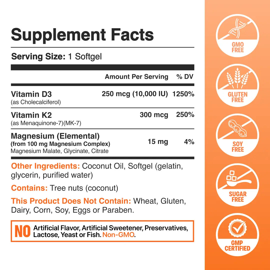 Vitamin D3 & K2